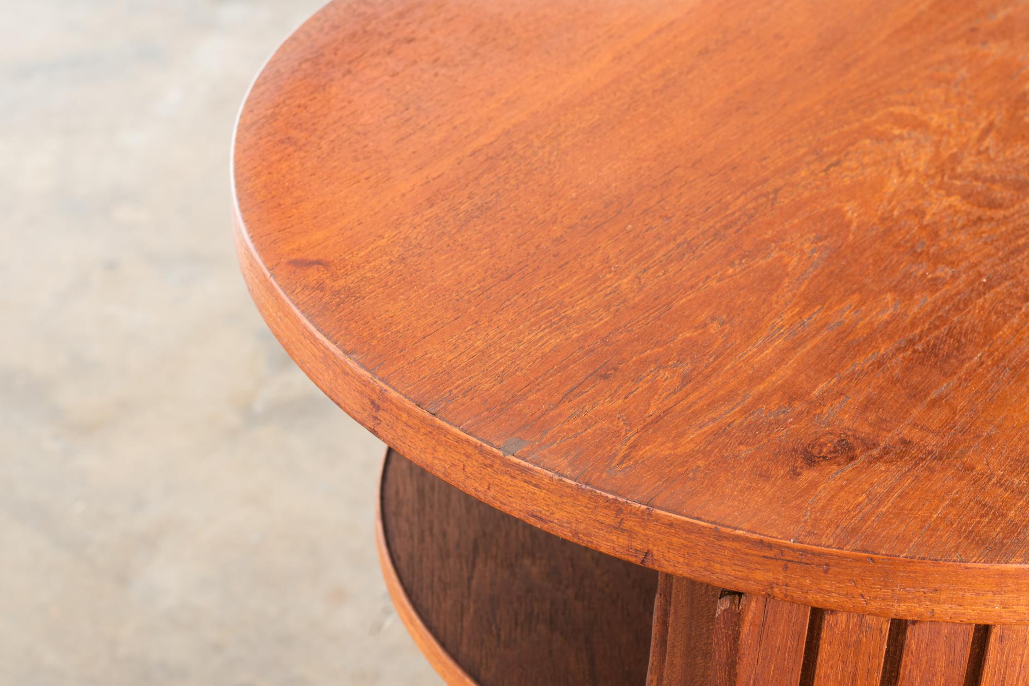 Mid-Century Modern, Teakwood Trolley-Bar, Painted Steel Handle, 1960s 1