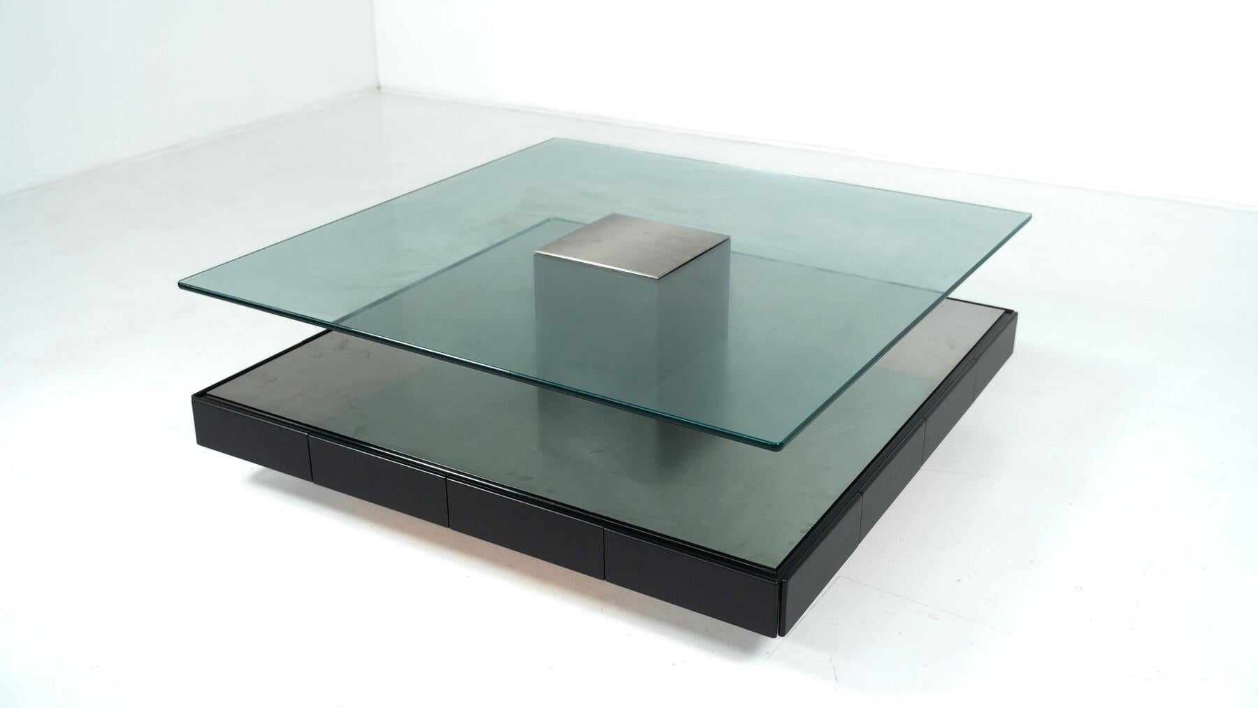 Table basse Tecno T147, moderne du milieu du siècle, par Marco Fantoni, Italie,  1970s en vente 5