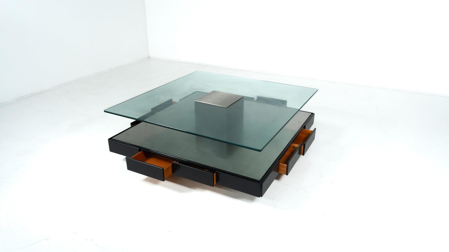 Mid-Century Modern Table basse Tecno T147, moderne du milieu du siècle, par Marco Fantoni, Italie,  1970s en vente