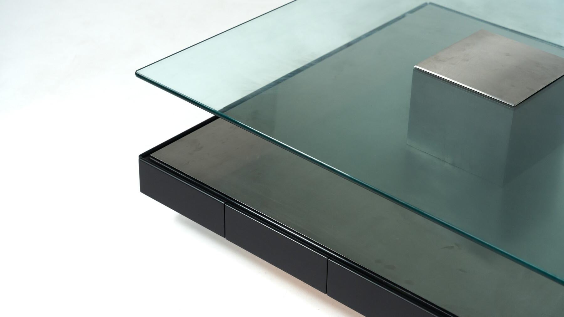 Table basse Tecno T147, moderne du milieu du siècle, par Marco Fantoni, Italie,  1970s en vente 2