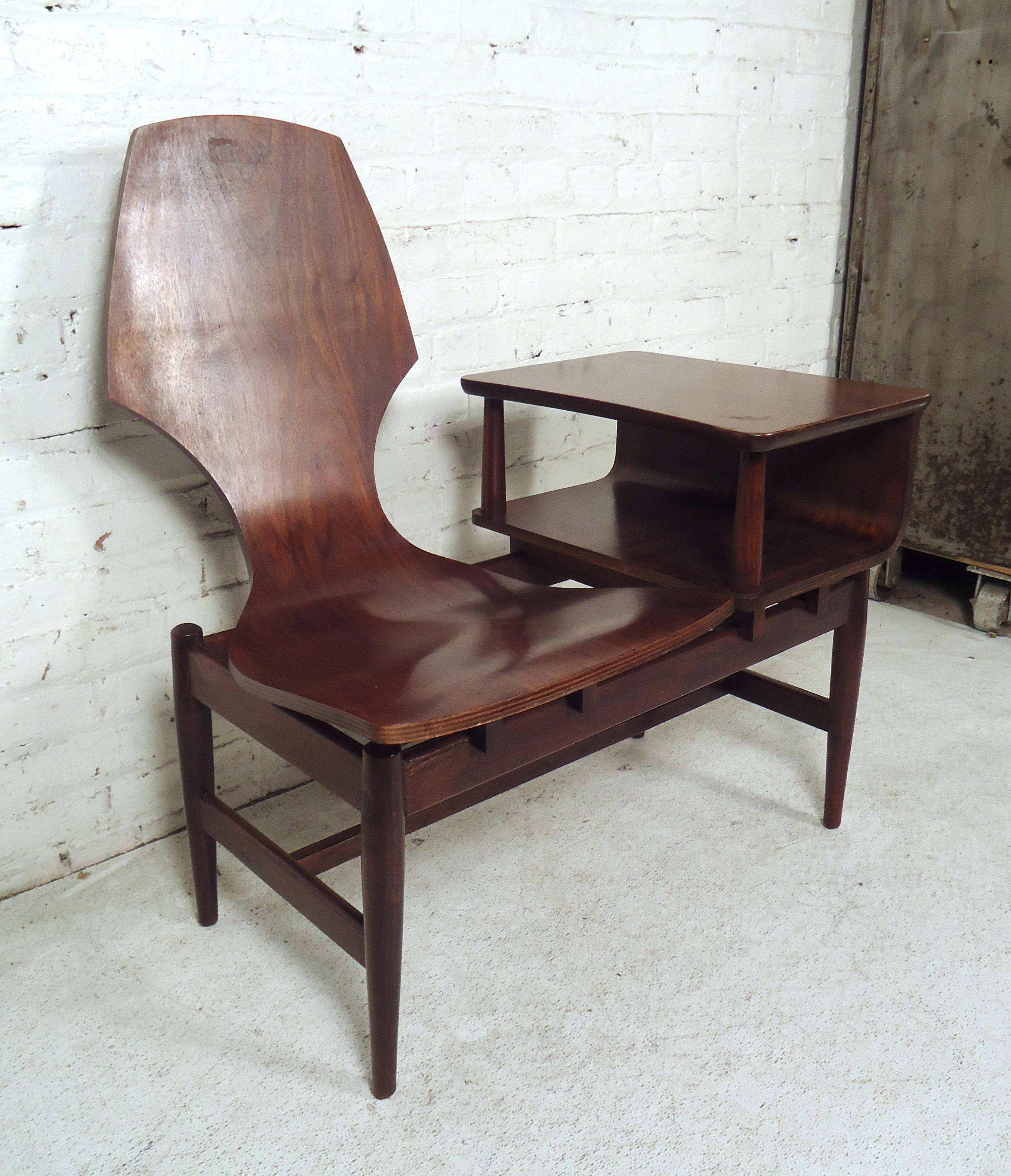 mid century telephone chair