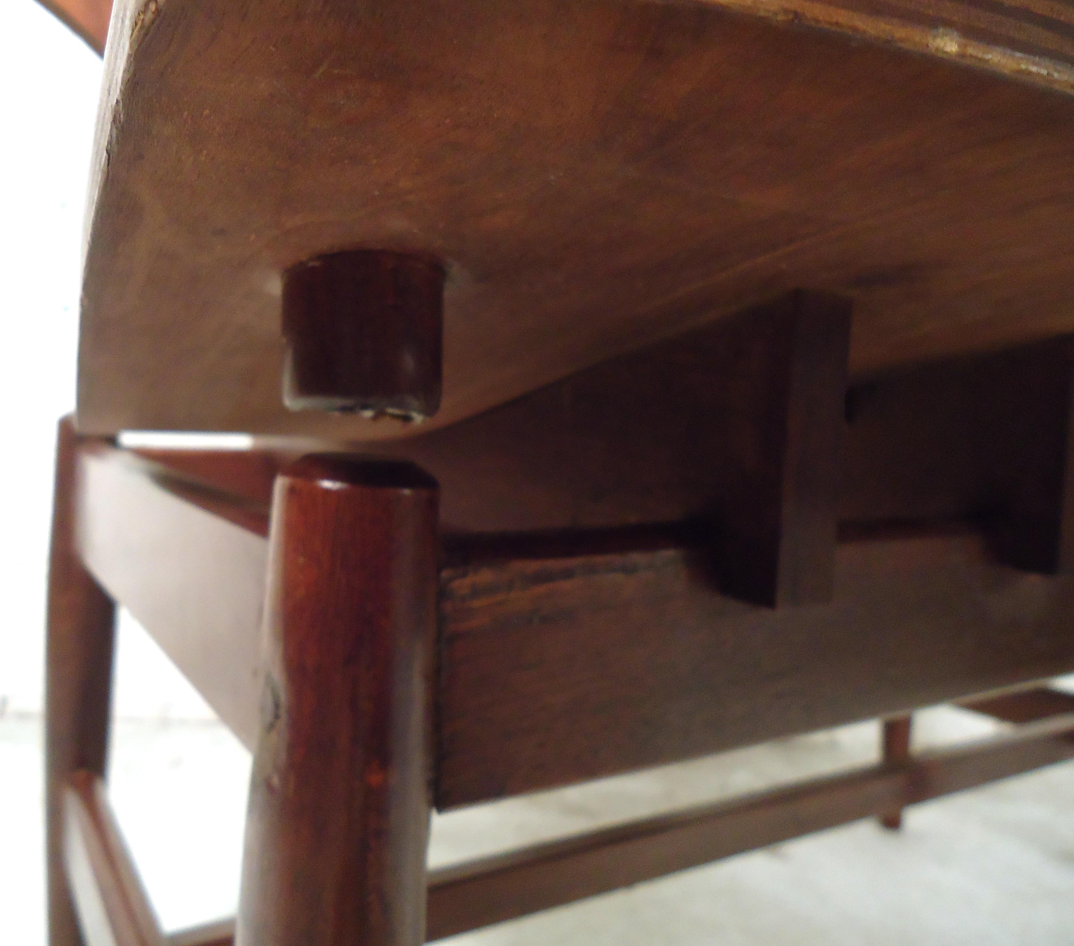 Wood Mid-Century Modern Telephone Chair