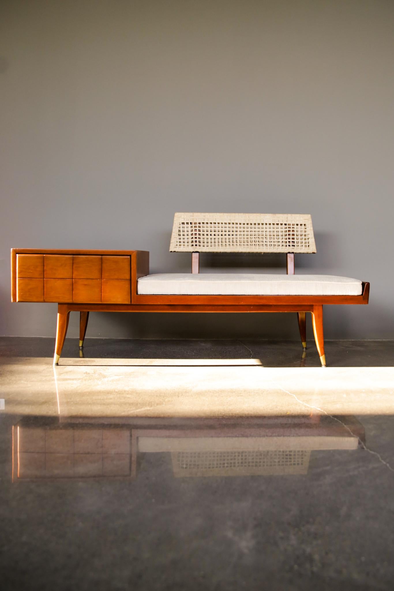 Mid-Century Modern Telephone Table  6