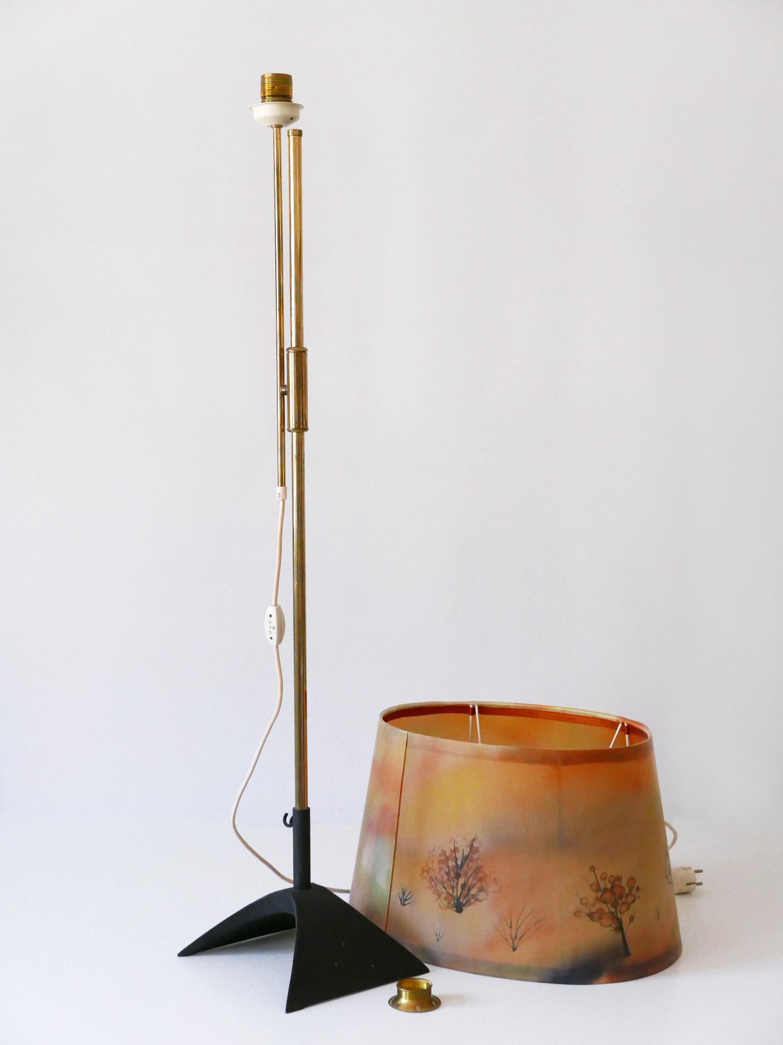 Lampadaire télescopique de Gebrüder Cosack Allemagne années 1950 The Moderns en vente 10