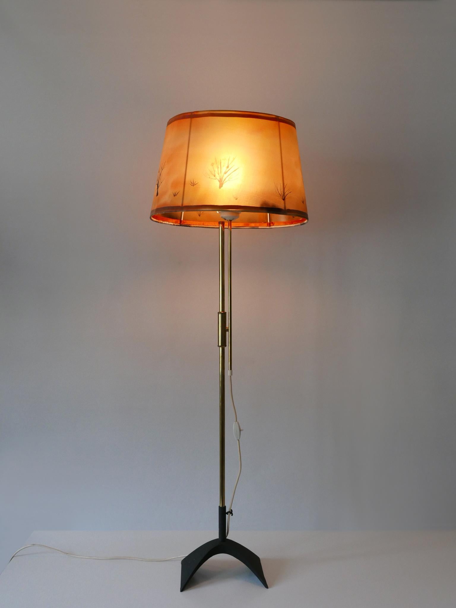 Allemand Lampadaire télescopique de Gebrüder Cosack Allemagne années 1950 The Moderns en vente