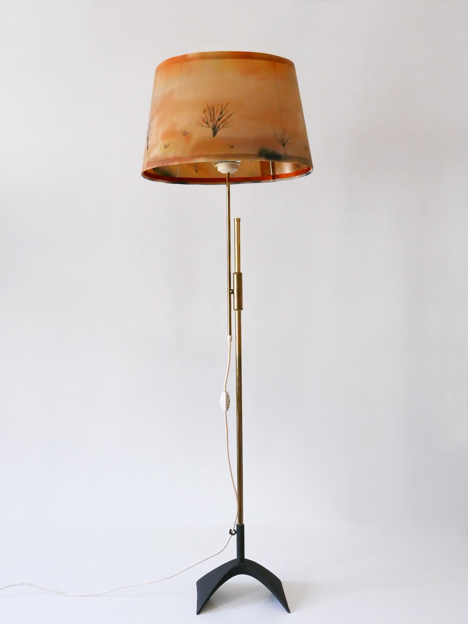 Lampadaire télescopique de Gebrüder Cosack Allemagne années 1950 The Moderns en vente 1
