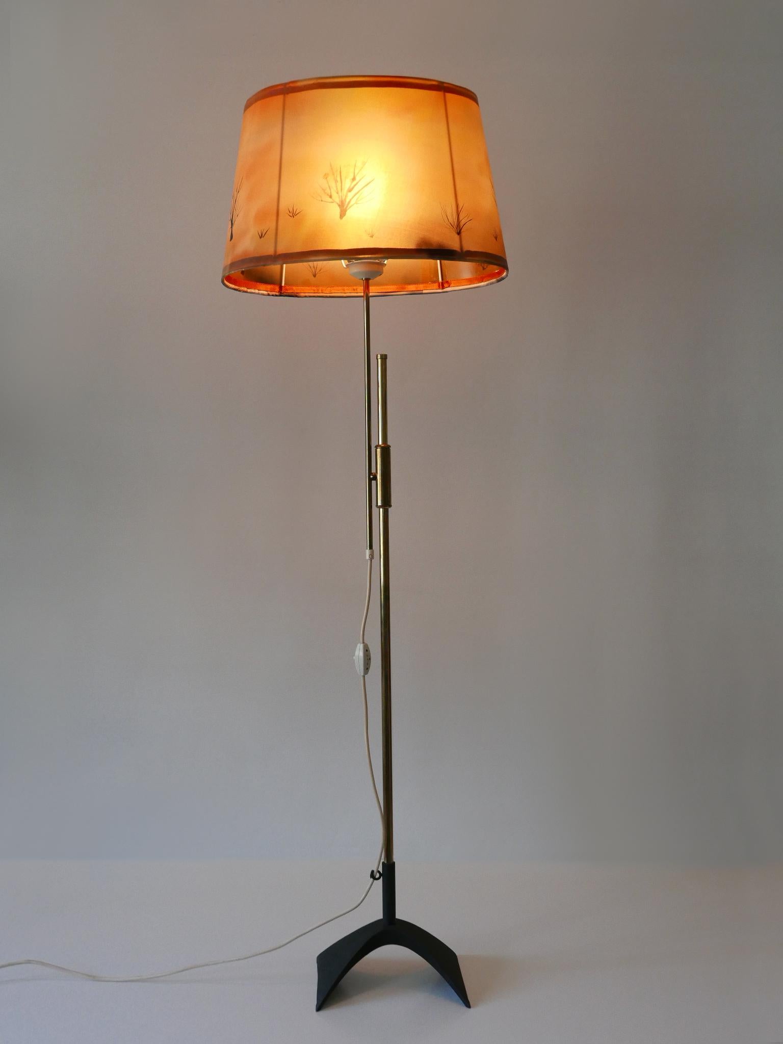 Lampadaire télescopique de Gebrüder Cosack Allemagne années 1950 The Moderns en vente 2