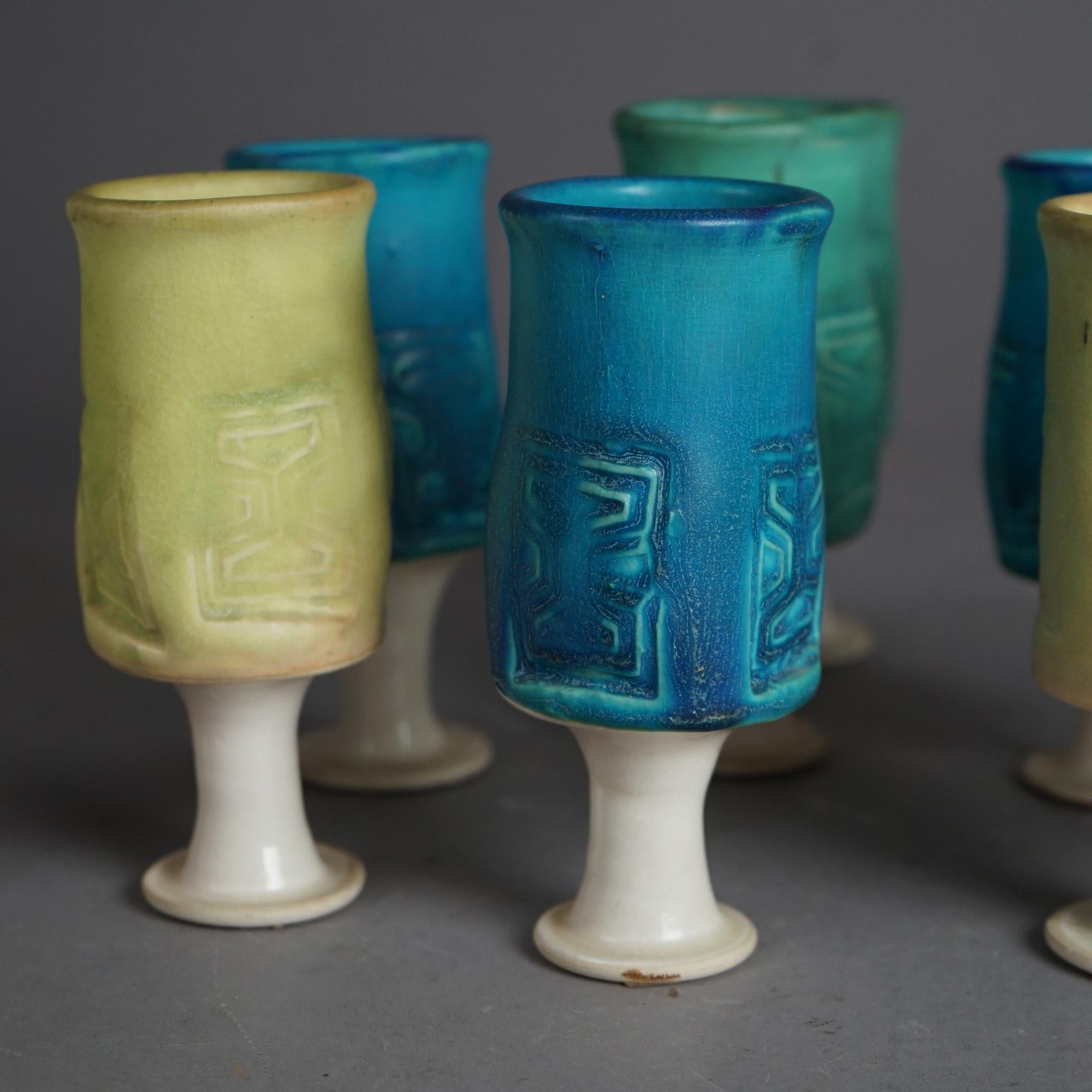 Mid Century Modern Ten Piece Studio Art Pottery Cider Set C1960’s 1