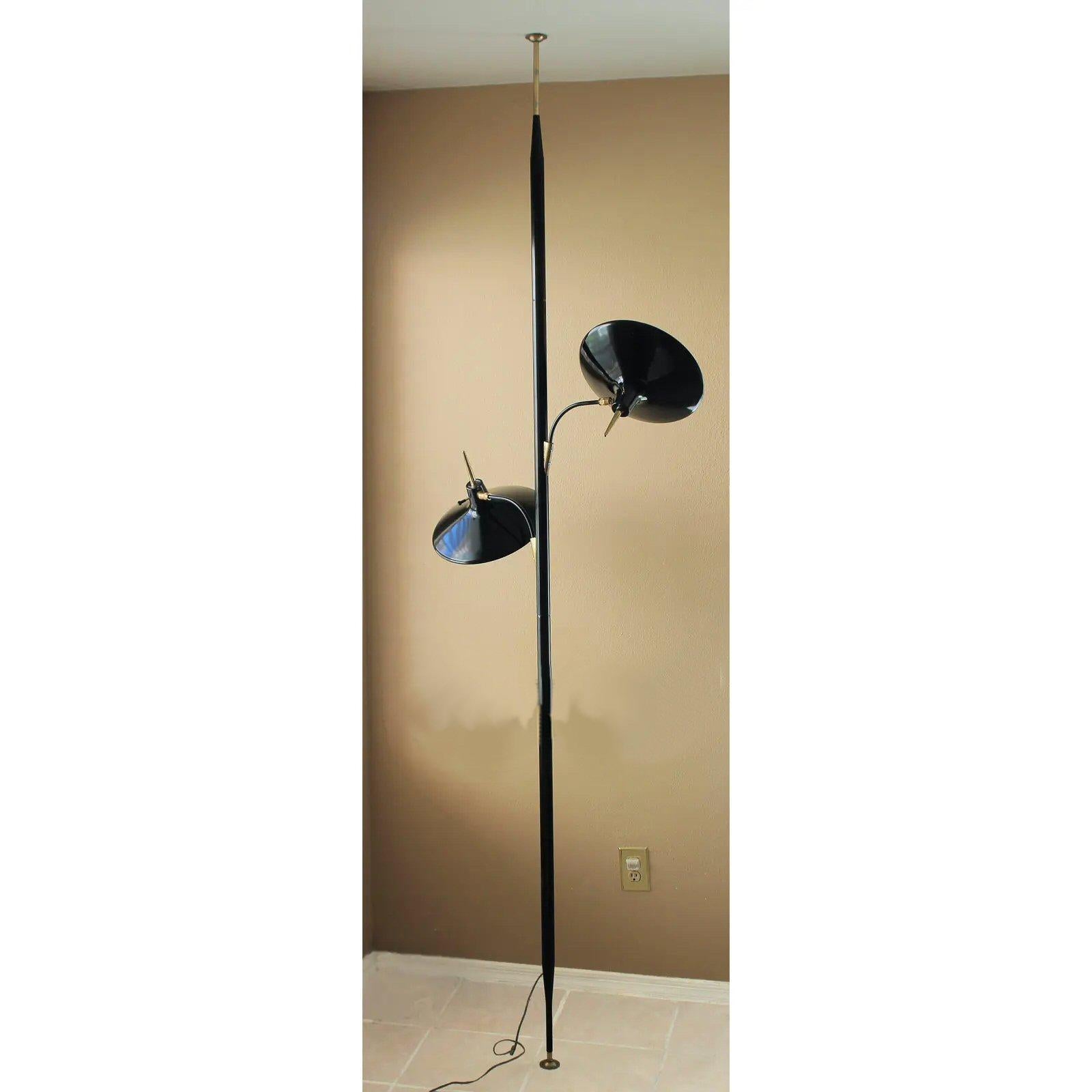 Mid Century Modern Saucer Tension Pole by Laurel Lamp! 2