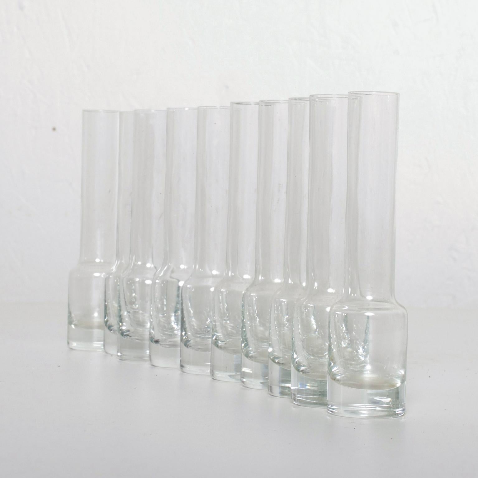 American Mid-Century Modern Vintage Tequila Glass Shots Set of Ten '10'