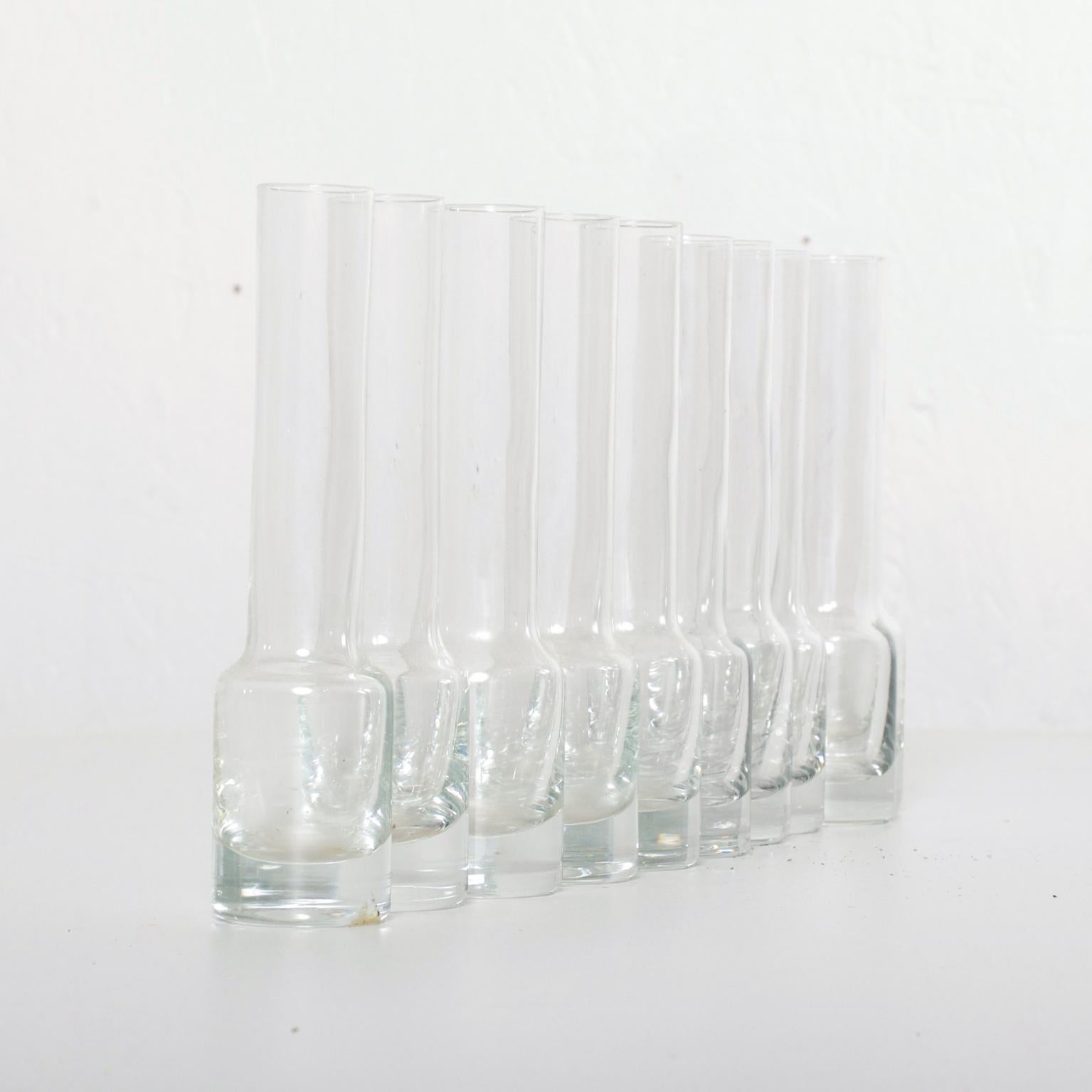Mid-Century Modern Vintage Tequila Glass Shots Set of Ten '10' 2