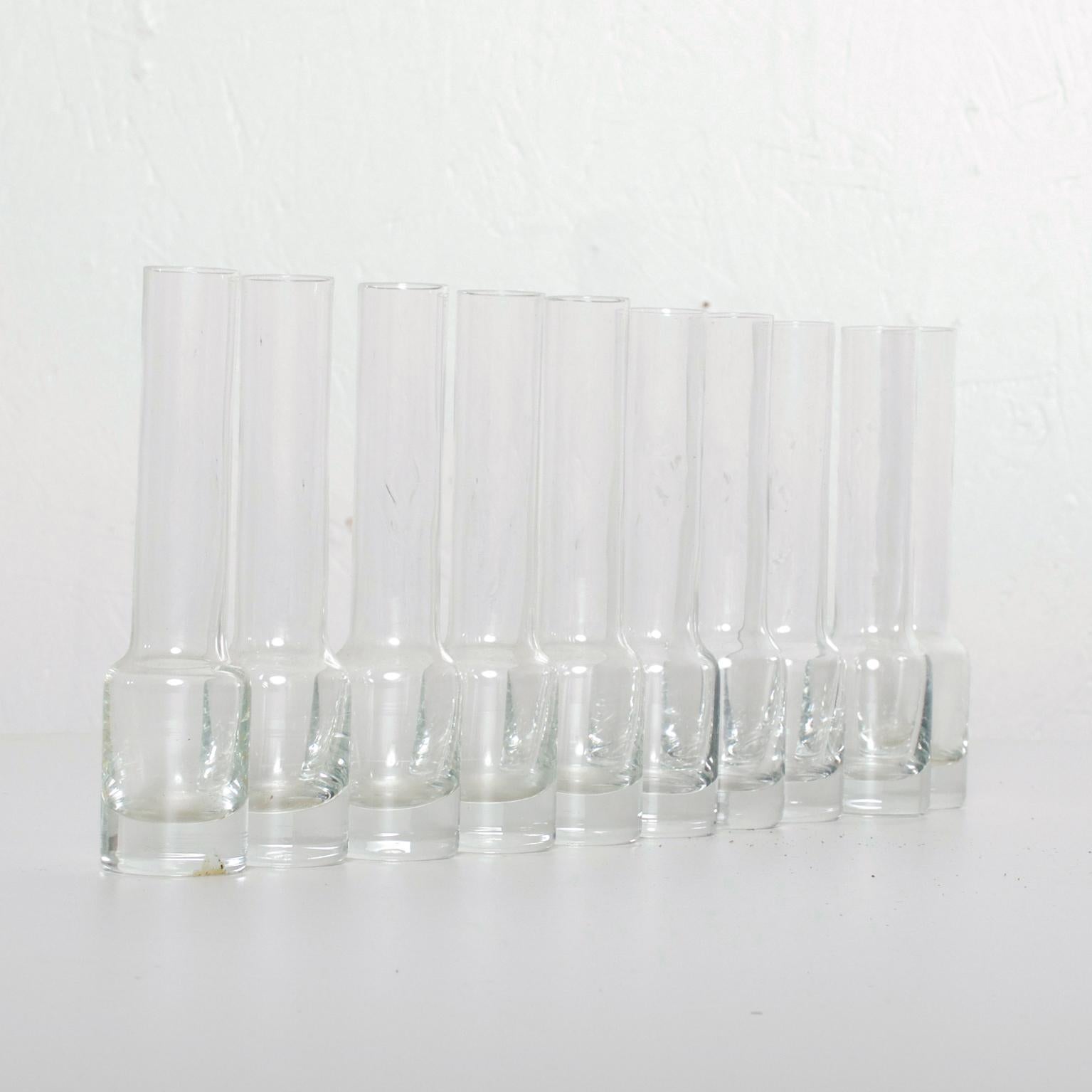 Mid-Century Modern Vintage Tequila Glass Shots Set of Ten '10' 3