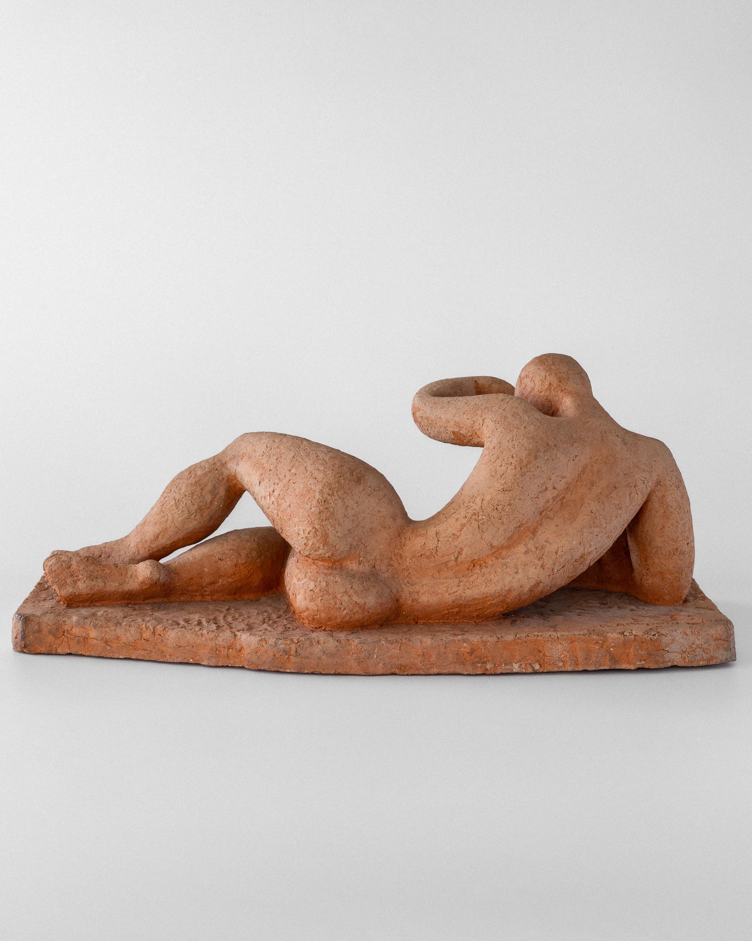 Swedish Mid-Century Modern Terracotta Sculpture by Bengt Amundin, 1950s Sweden For Sale