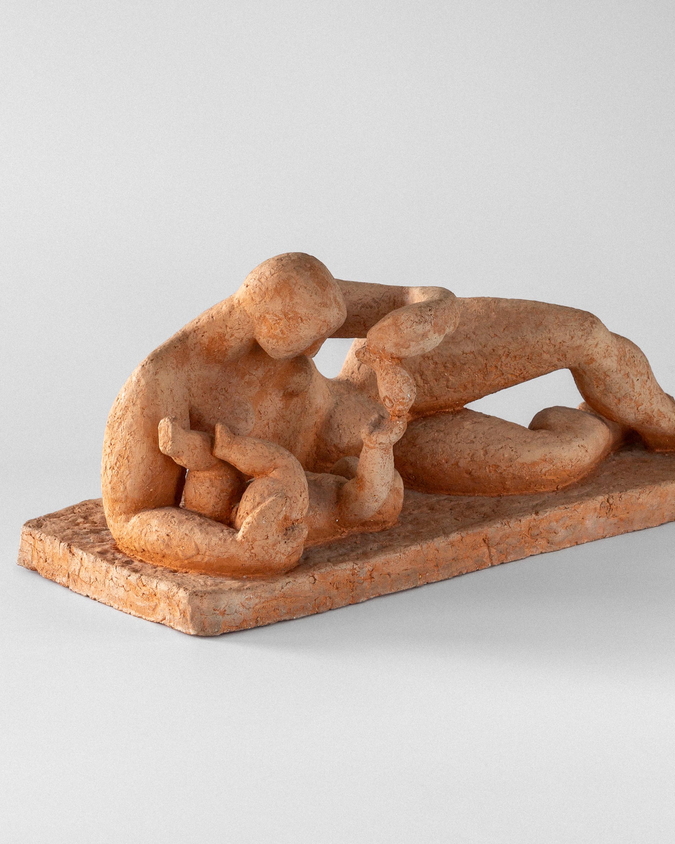 Mid-Century Modern Terracotta Sculpture by Bengt Amundin, 1950s Sweden In Good Condition For Sale In Stockholm, SE
