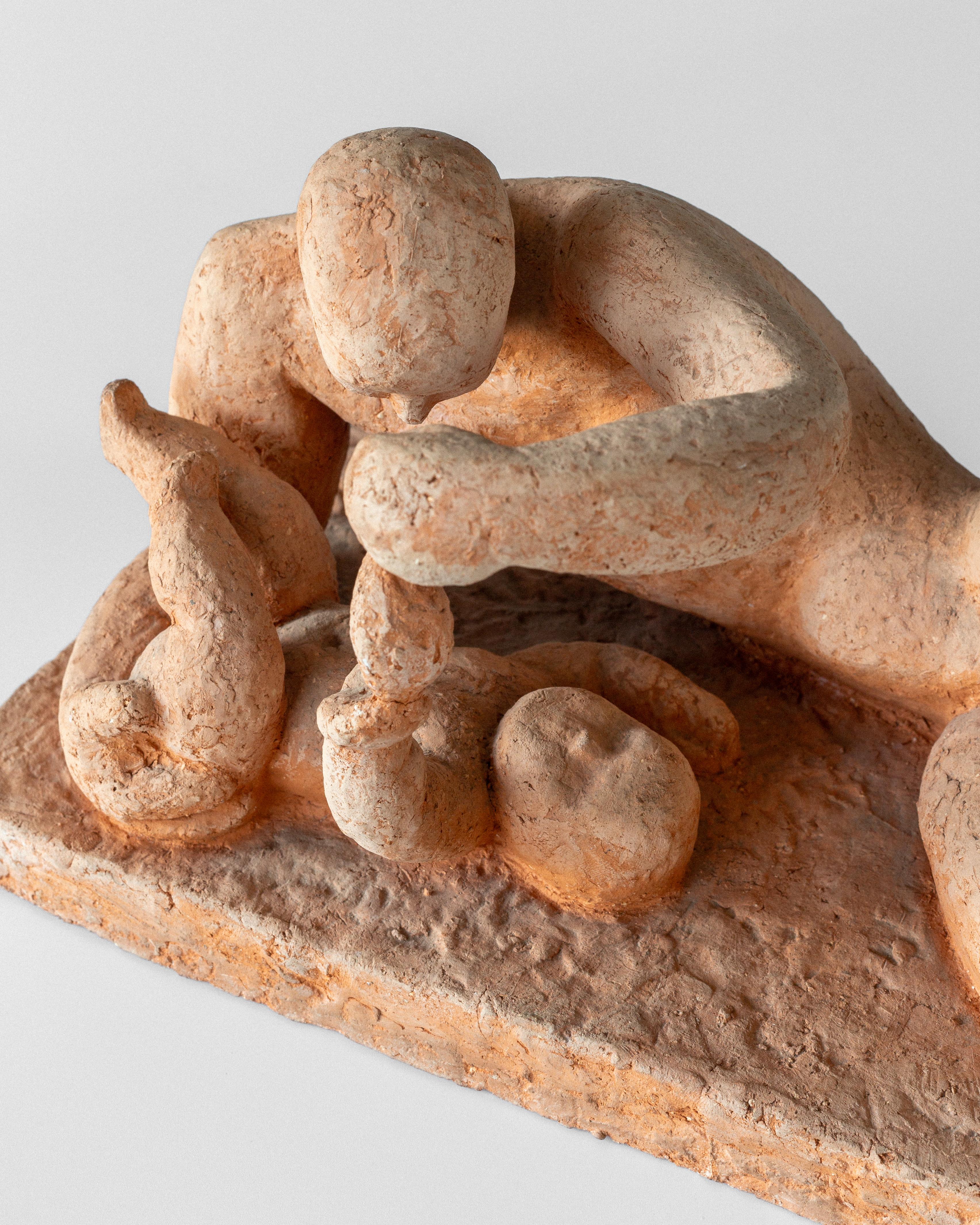 Mid-20th Century Mid-Century Modern Terracotta Sculpture by Bengt Amundin, 1950s Sweden For Sale