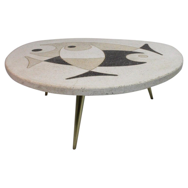 Mid-Century Modern Terrazzo Coffee Table For Sale at 1stDibs