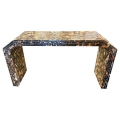 Mid Century Modern Tessellated Horn Console