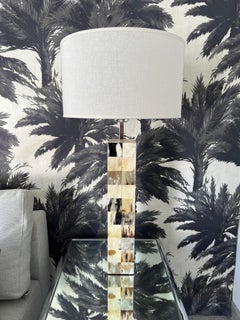 Mid-Century Modern Tessellated Horn Lamp, c. 1980