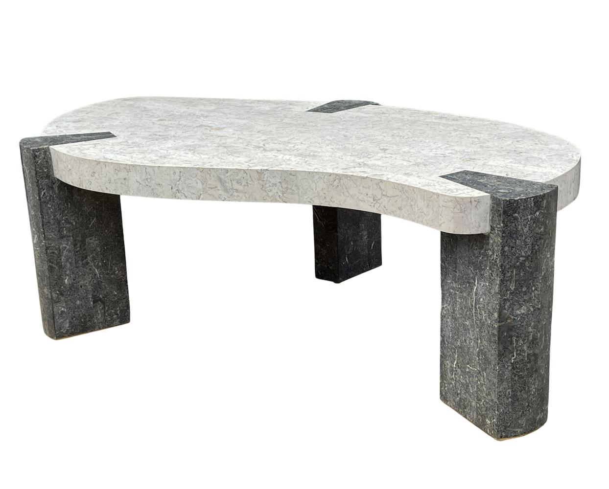 Philippine Mid-Century Modern Tessellated Stone / Marble Cocktail Table by Maitland Smith For Sale