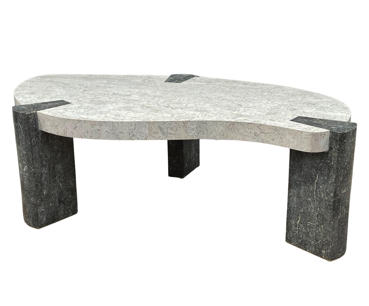 Mid-Century Modern Tessellated Stone / Marble Cocktail Table by Maitland Smith In Good Condition For Sale In Philadelphia, PA
