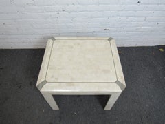 Mid-Century Modern Tessellated Stone Side Table