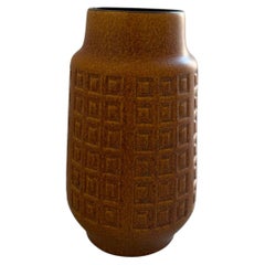 Moderne strukturierte Keramikvase aus der Jahrhundertmitte, Westdeutschland, 1970er Jahre