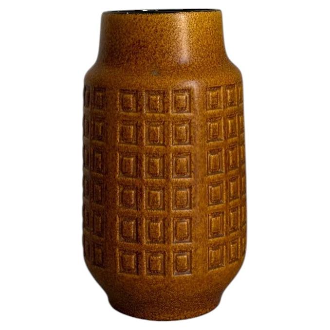 Mid-Century Modern Textured Ceramic Vase, West Germany, 1970s For Sale