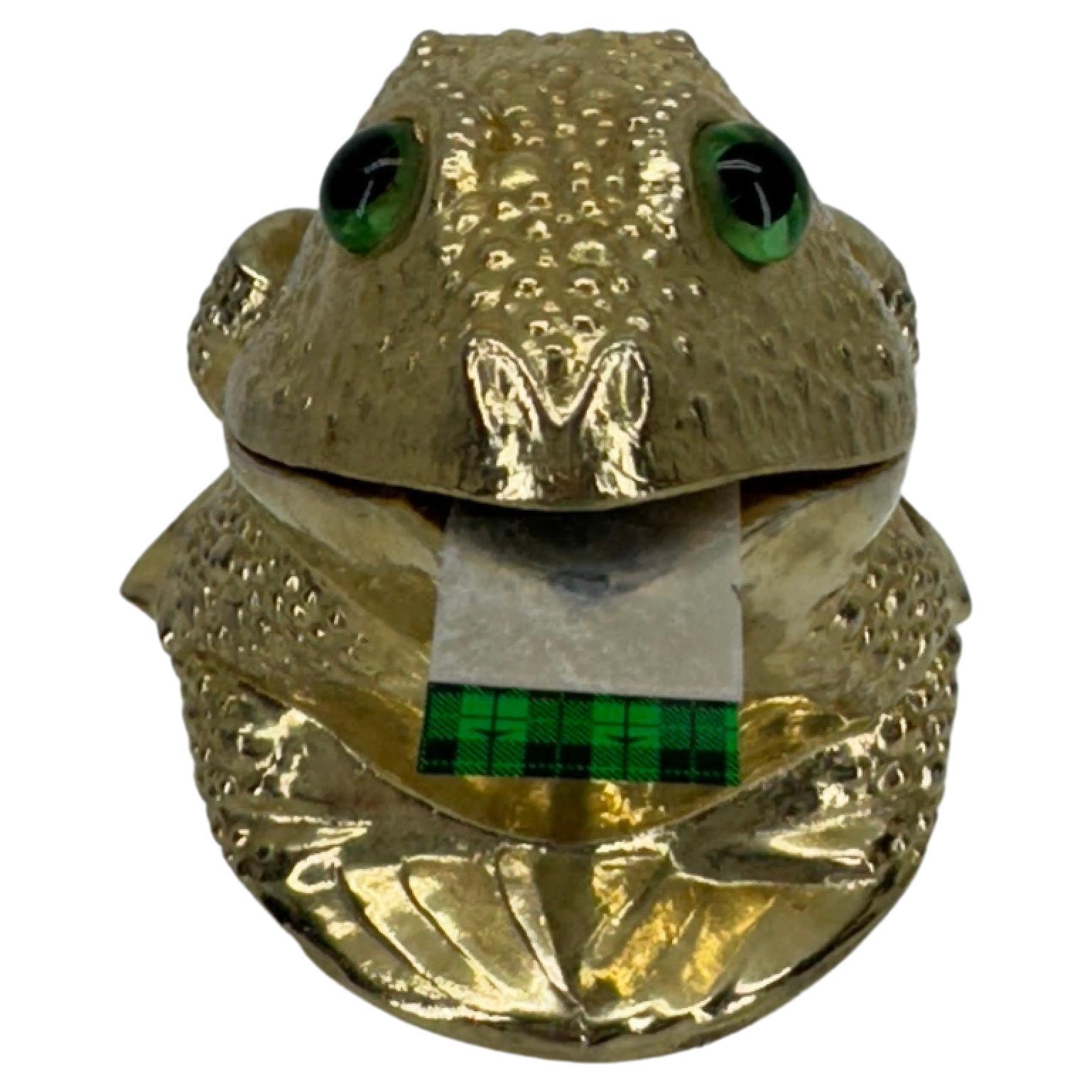 Mid-Century Modern Textured Gold Frog Tape Dispenser  (amerikanisch) im Angebot