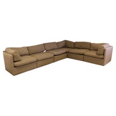 Mid Century Modern Thayer Coggin 6 Piece Modular Sectional Sofa