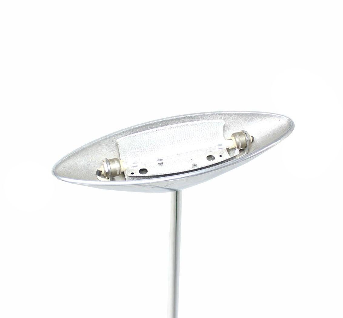 Italian Mid Century Modern Thin Profile Elegant Estiluz Hallogen Floor Lamp Torchere  For Sale