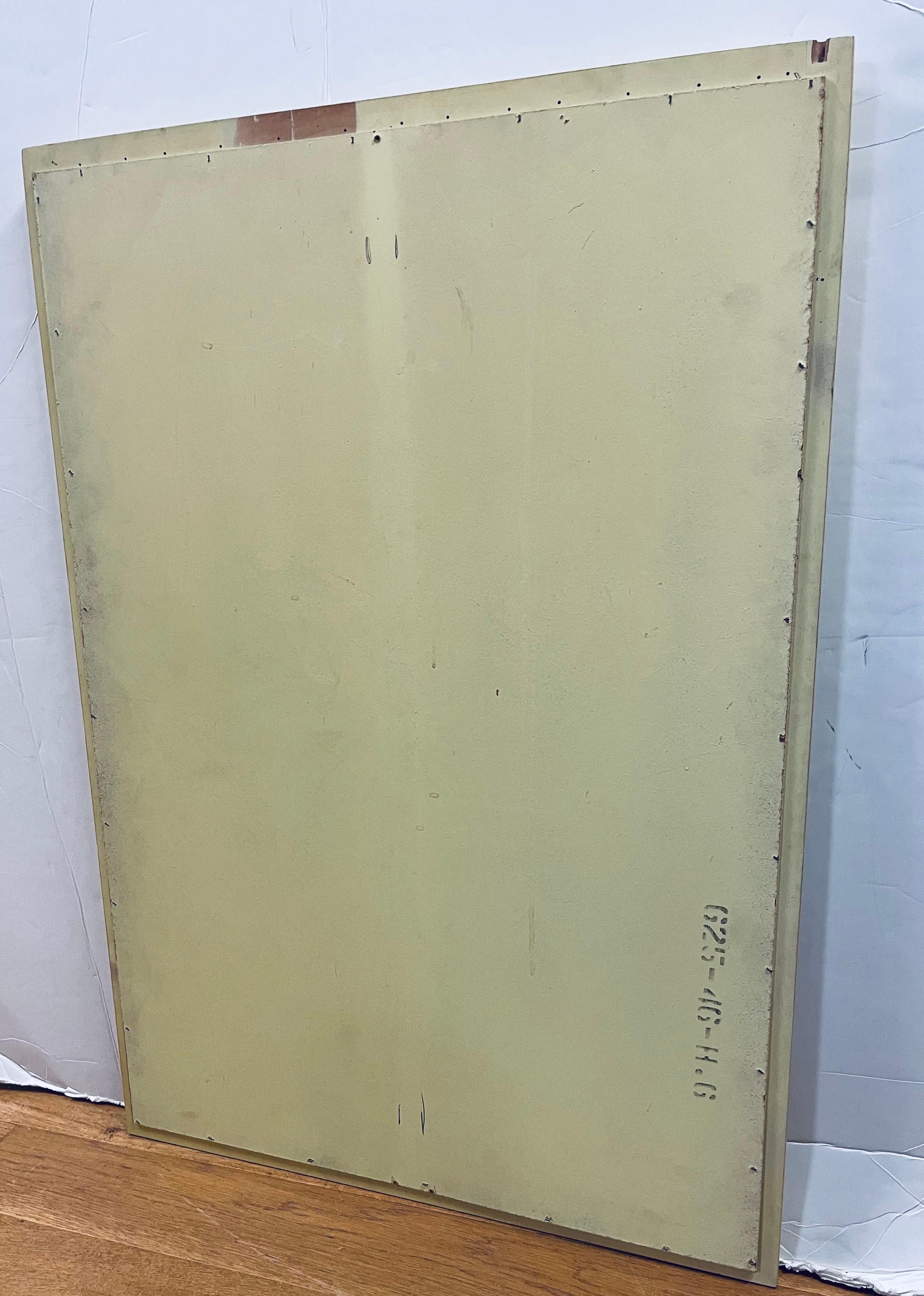 Mid-20th Century Mid Century Modern Thomasville Allegro Faux Bamboo Yellow Mirror For Sale