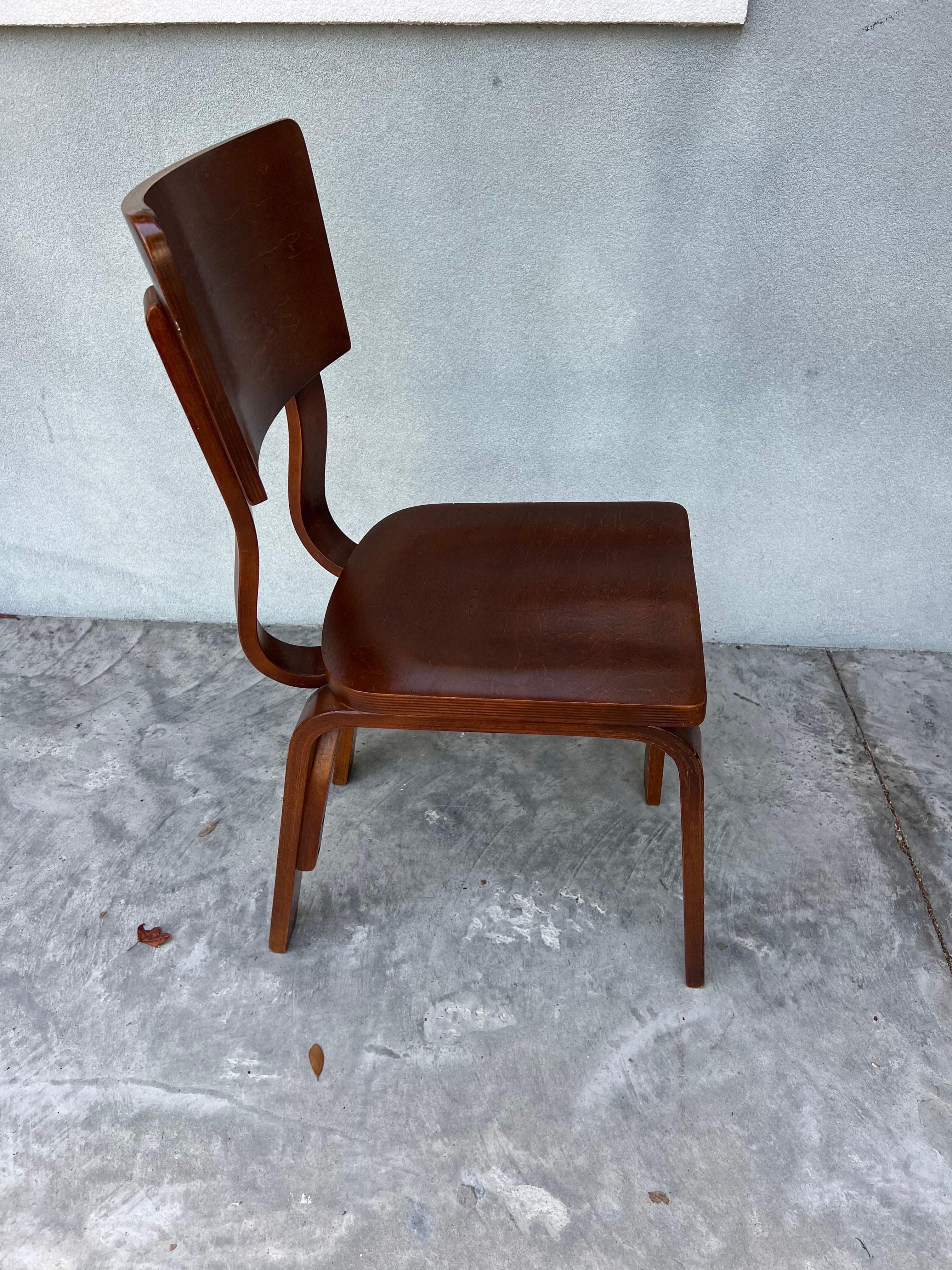thonet bent plywood chair