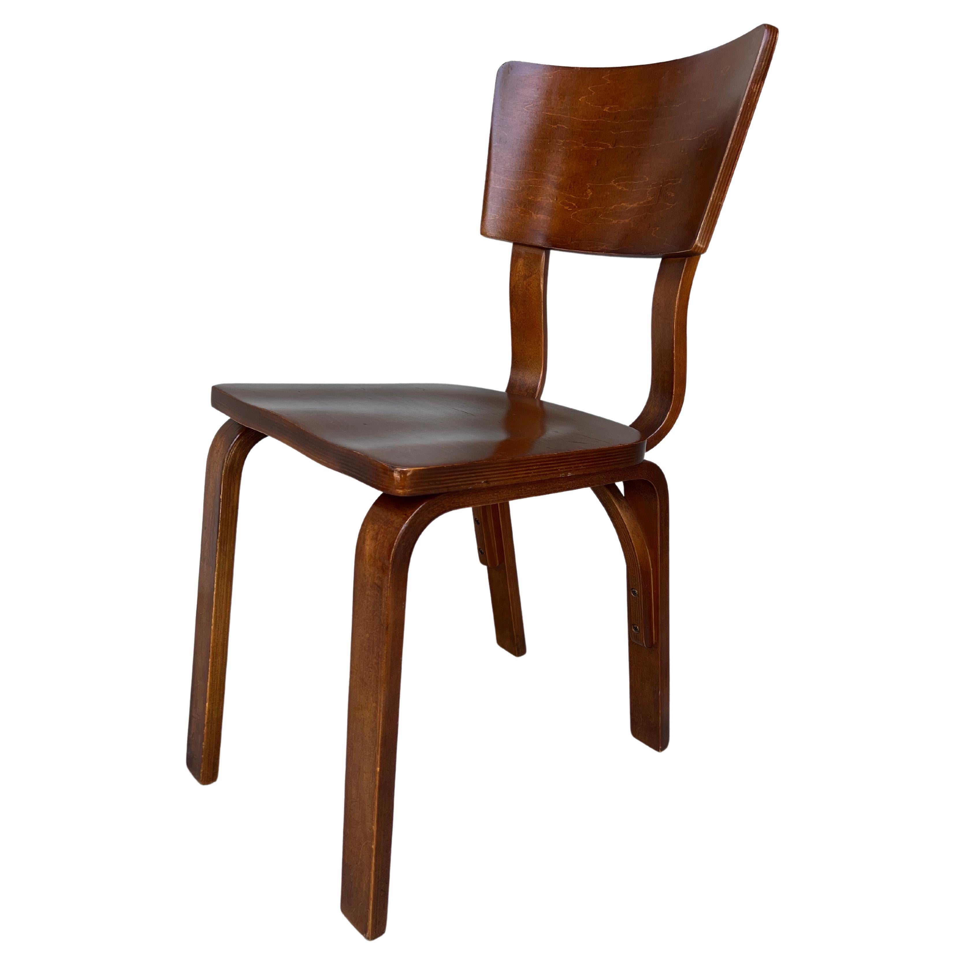 Mid-Century Modern Thonet Bentwood Plywood Birch Desk Chair