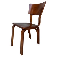 Mid-Century Modern Thonet-Schreibtischstuhl aus Bugholz und Sperrholz aus Birke