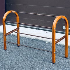 Mid-Century Modern Thonet Style 1950’s Bentwood Two Tier Shoe Rack