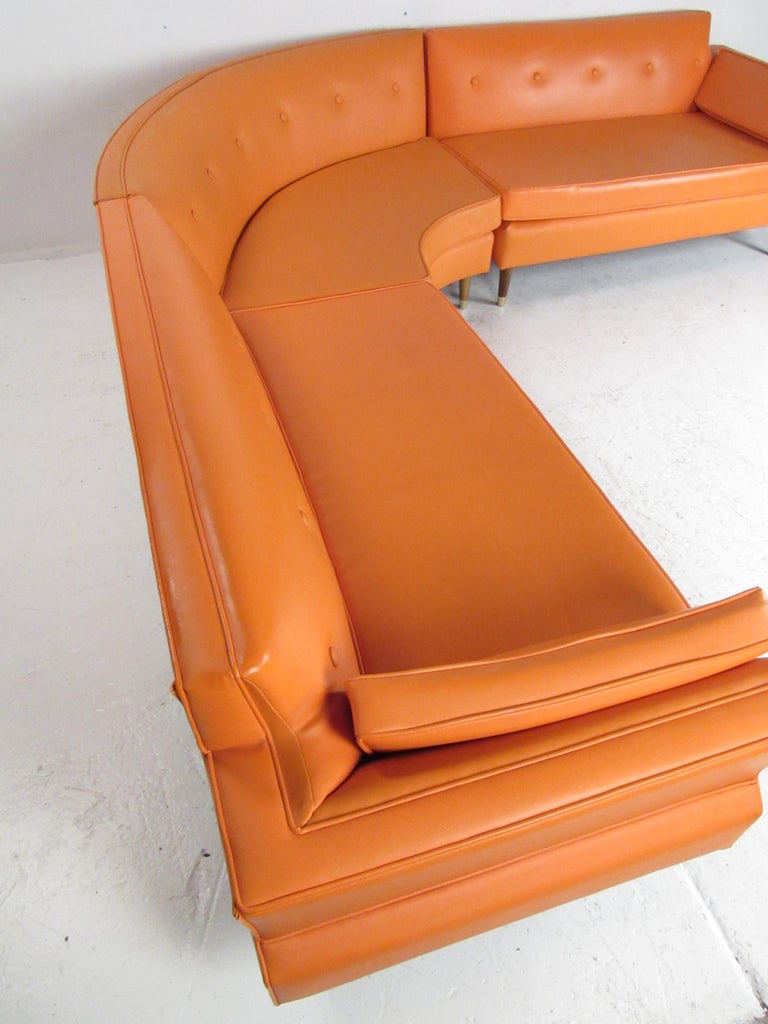 MidCentury Modern ThreePiece Sectional Sofa For Sale at 1stDibs