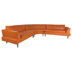 Mid-Century Modern Three-Piece Sectional Sofa