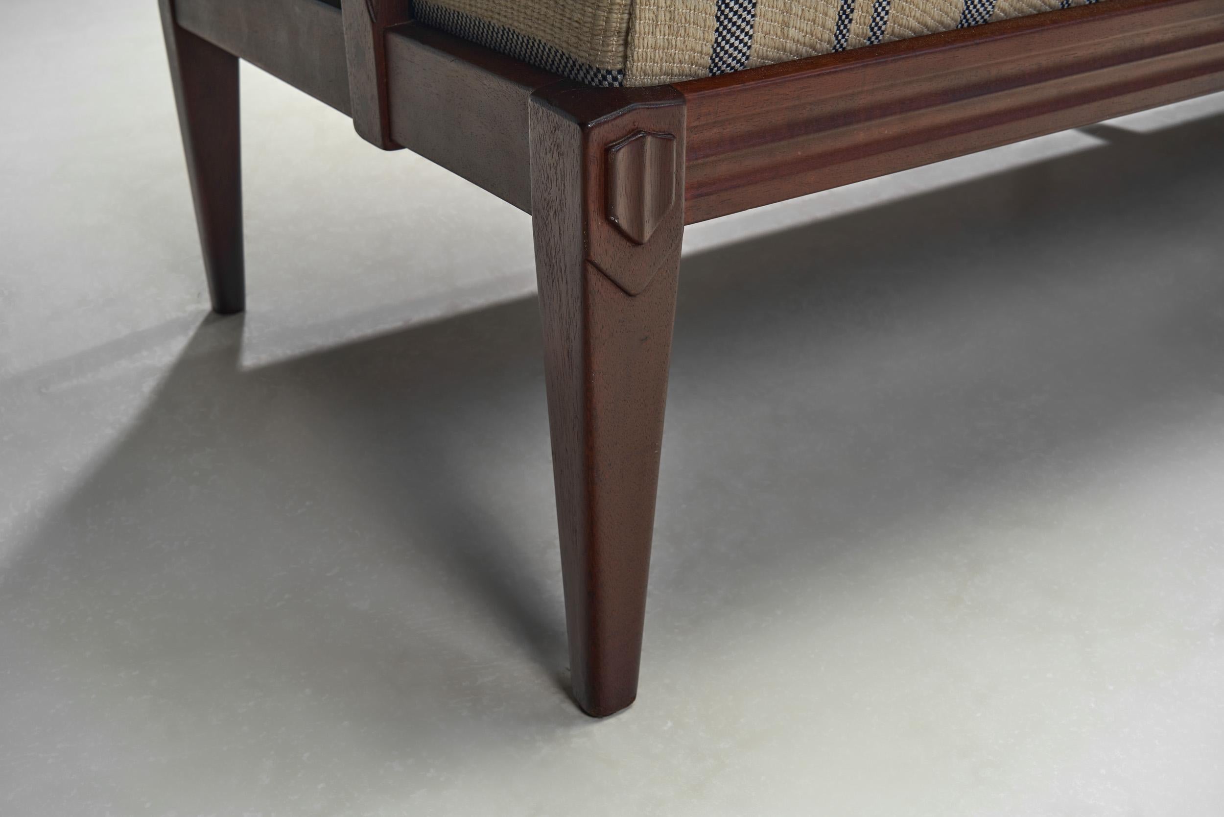 Mid-Century Modern Three-Seater Sofa by Carl Malmsten (Attr.), Sweden 1960s 11