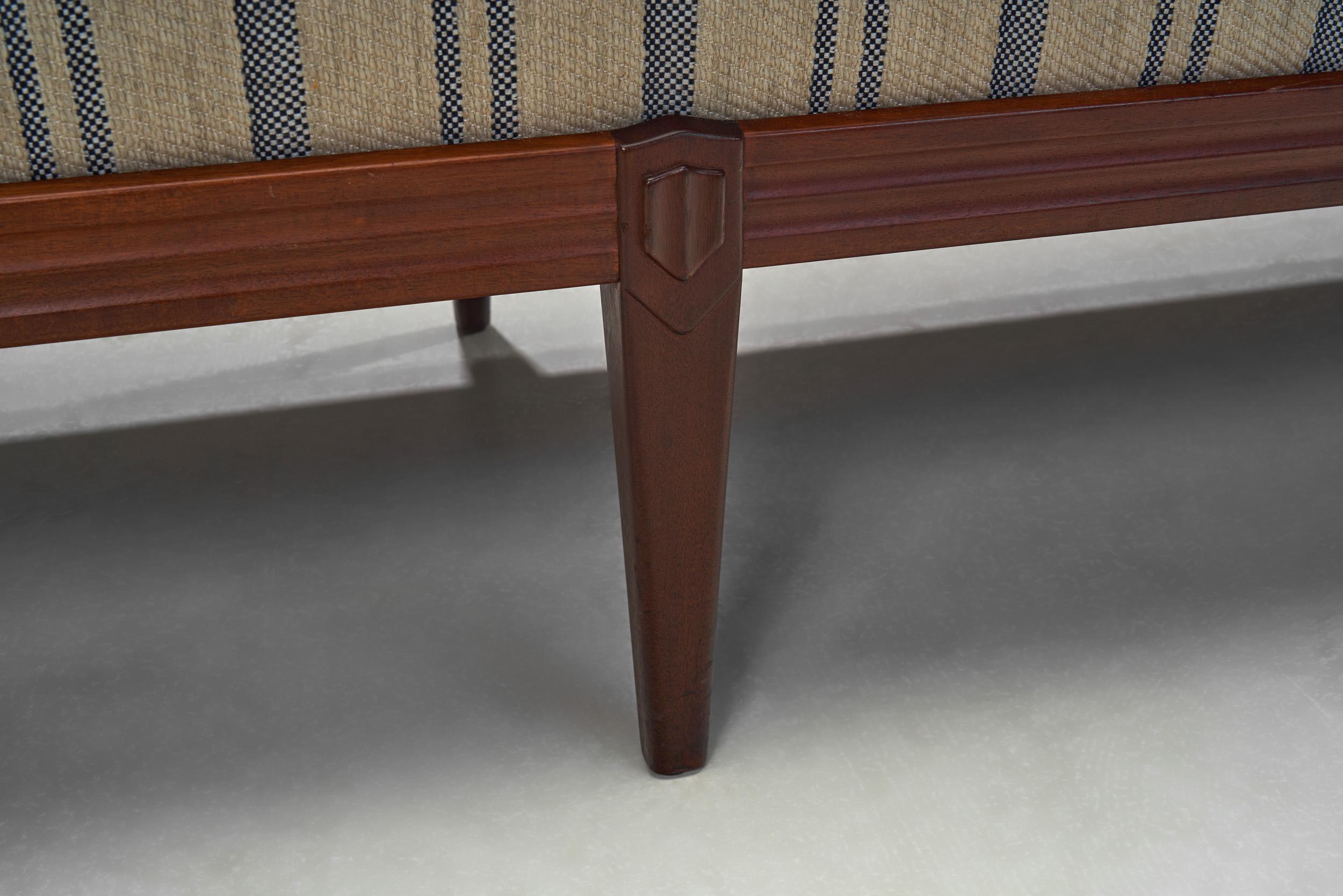 Mid-Century Modern Three-Seater Sofa by Carl Malmsten (Attr.), Sweden 1960s 12