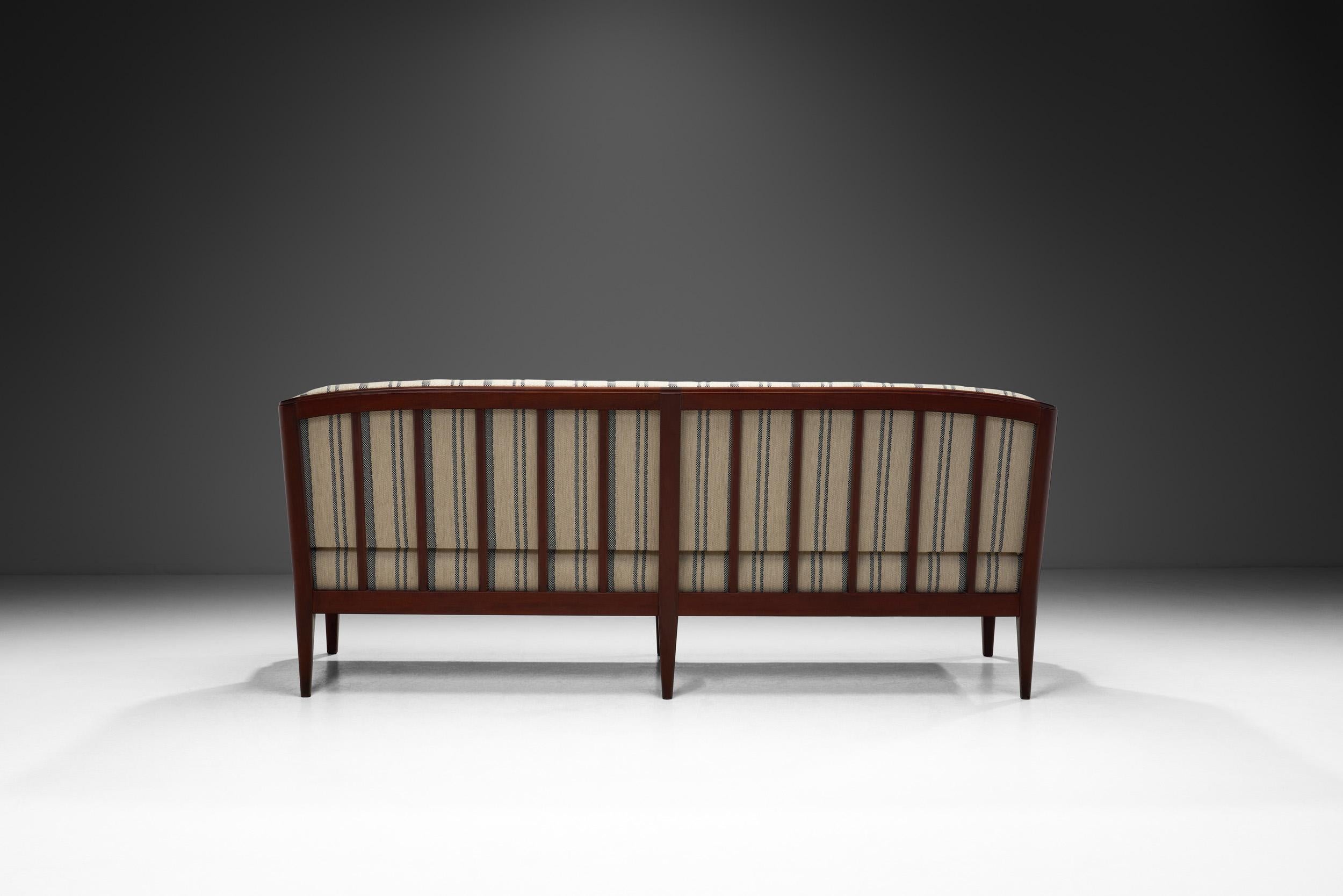 Mid-20th Century Mid-Century Modern Three-Seater Sofa by Carl Malmsten (Attr.), Sweden 1960s