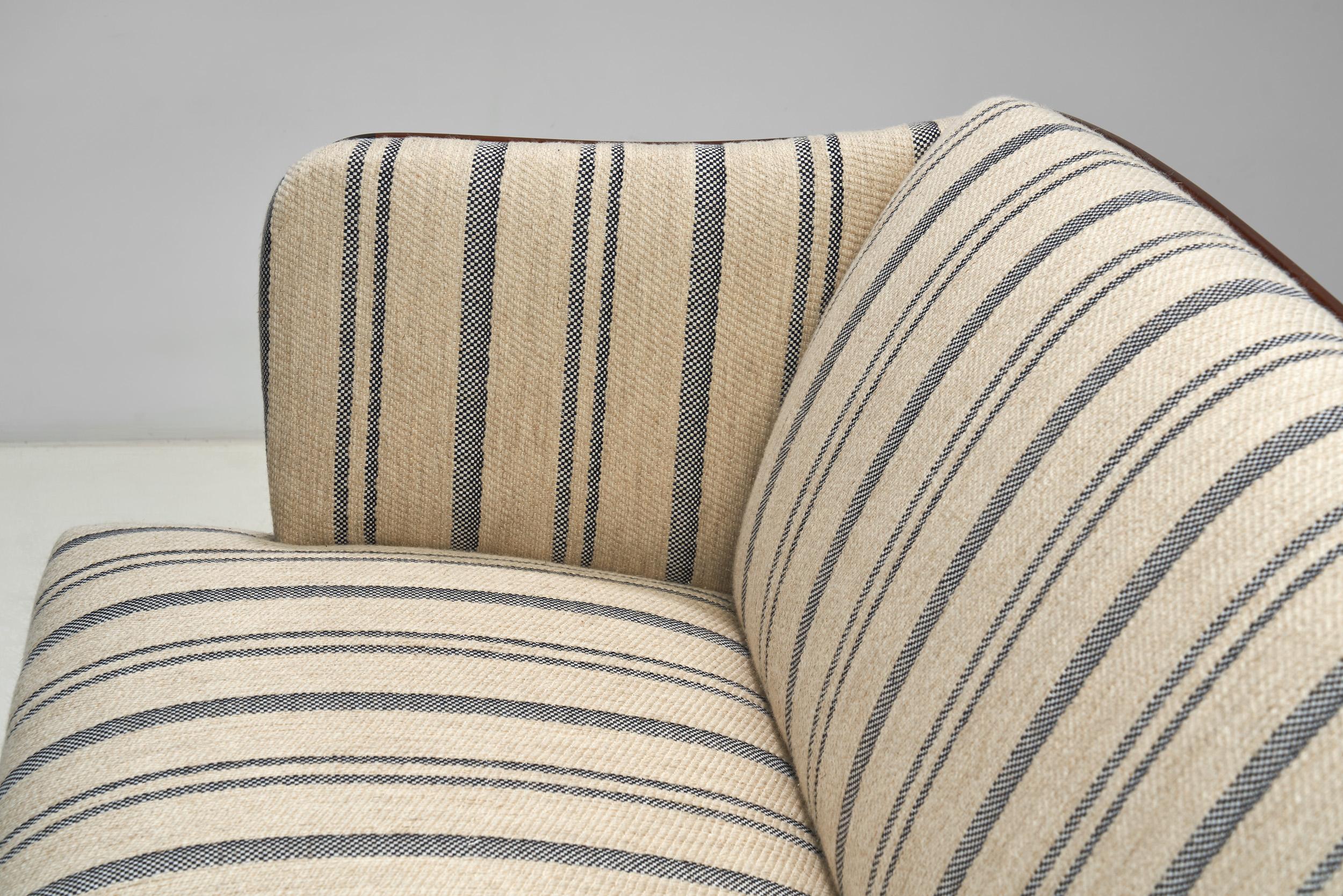 Mid-Century Modern Three-Seater Sofa by Carl Malmsten (Attr.), Sweden 1960s 2