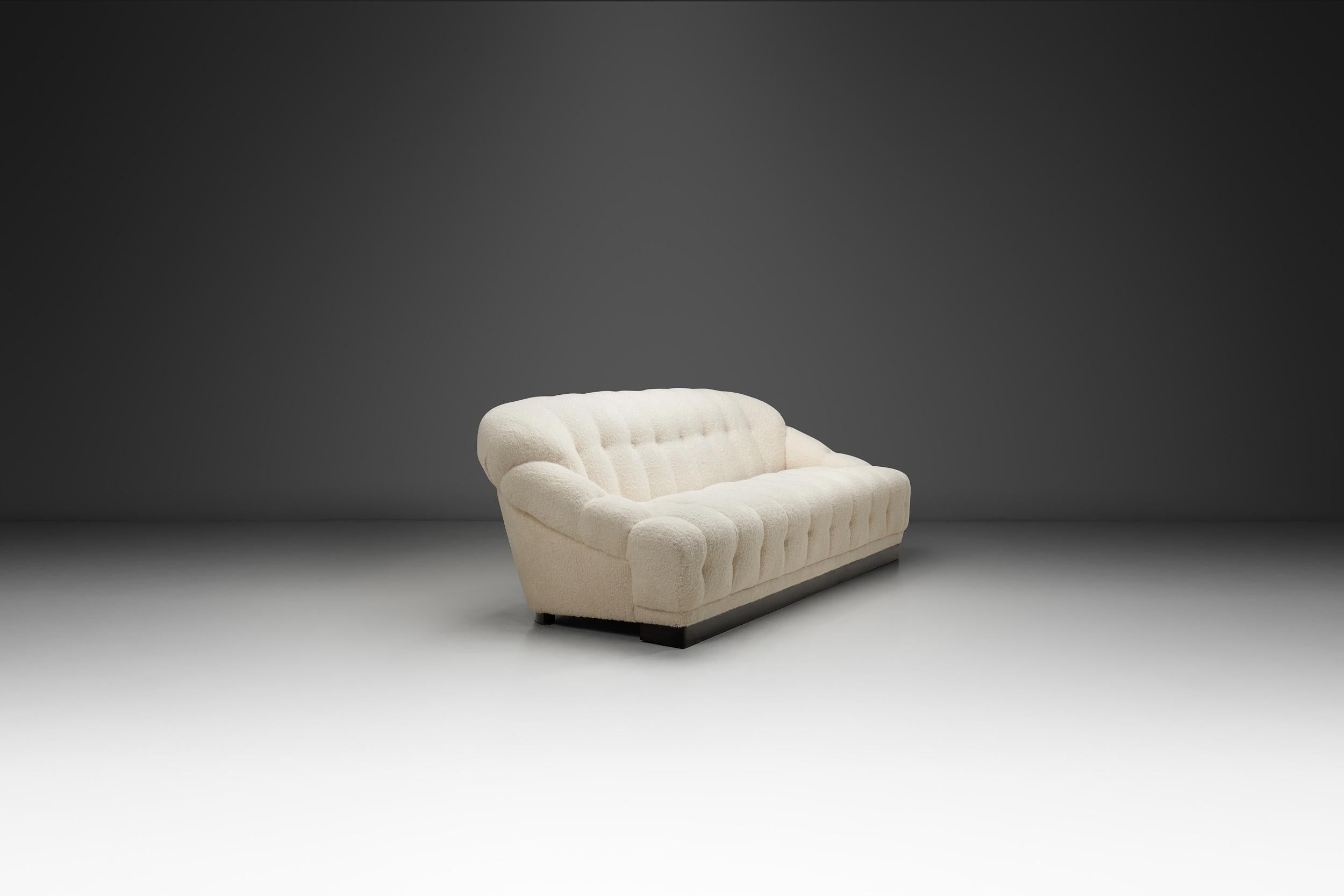 European Mid Century Modern Three-Seater Sofa, Europe 1960s For Sale