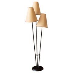 Mid-Century Modern Three Shade Light Floor Lamp