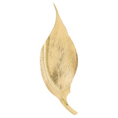 Mid-Century Modern Tiffany & Co. 14K Gold Figurale Blattbrosche, Mid-Century Modern