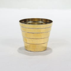 Moderna de mediados de siglo Tiffany & Co. Jigger o medidor de cóctel de plata de ley