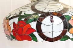 Mid-Century Modern /Tiffany type Chandelier Shade Only, Large w Flowers