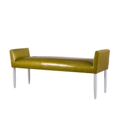 Mid-Century Modern Tight Cushioned Accent Bench