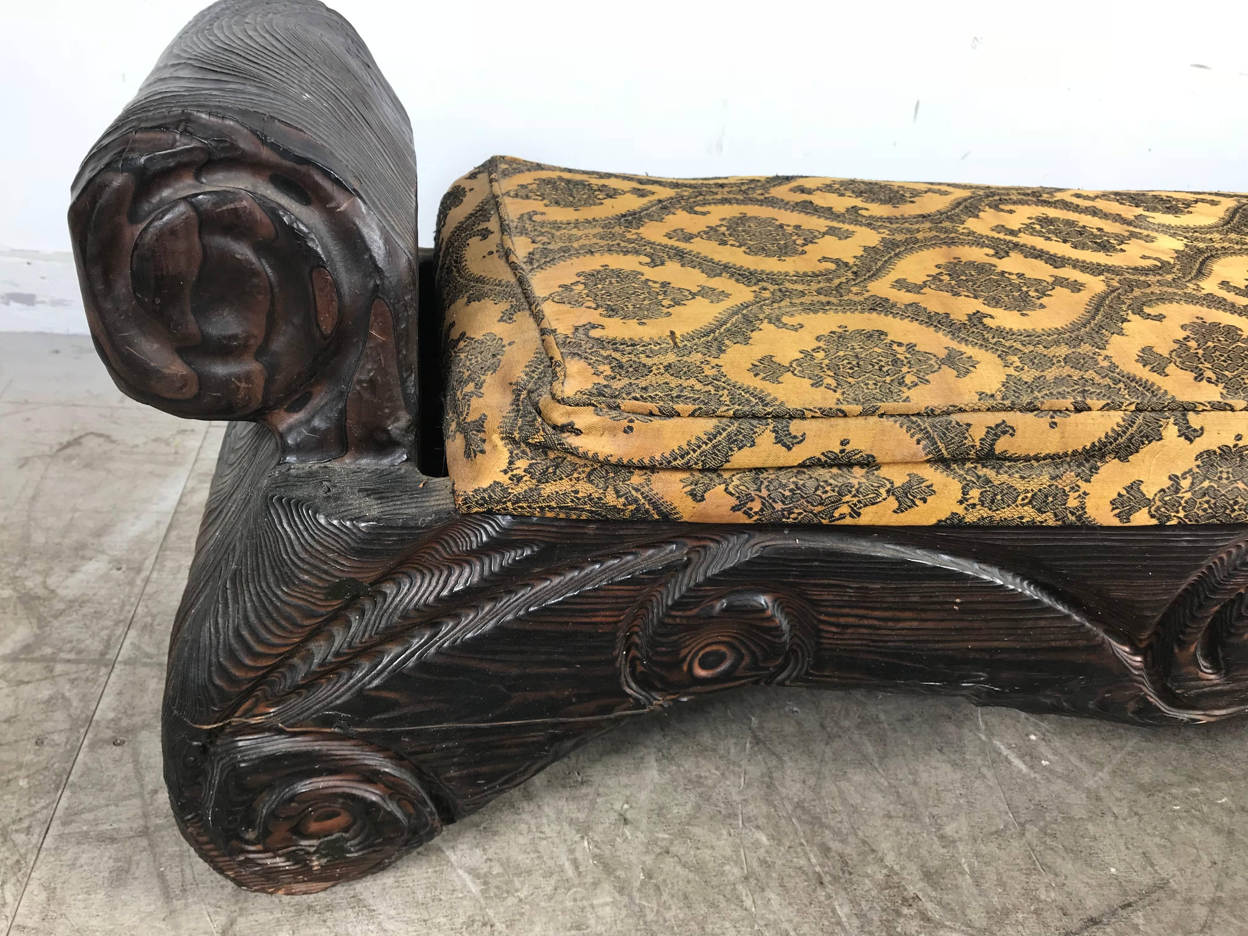 Mid-Century Modern Banc Tiki moderne du milieu du siècle dernier, décor Witco