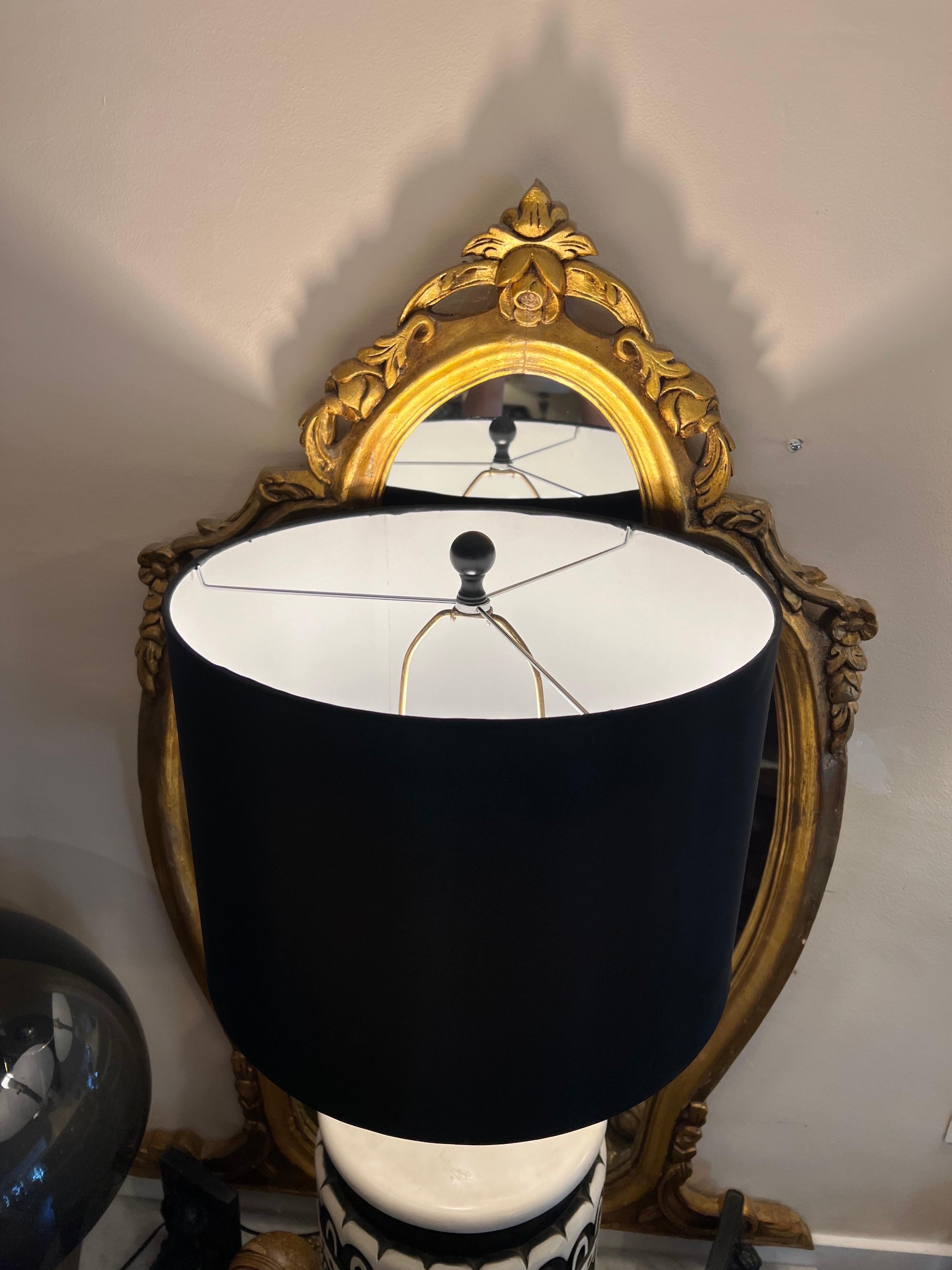 Mid-Century Modern Ceramic Tiki Lamp For Sale 14
