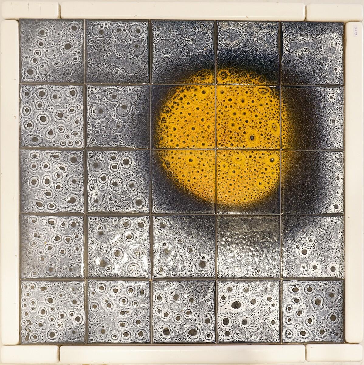 20th Century Mid-century modern tile side table For Sale